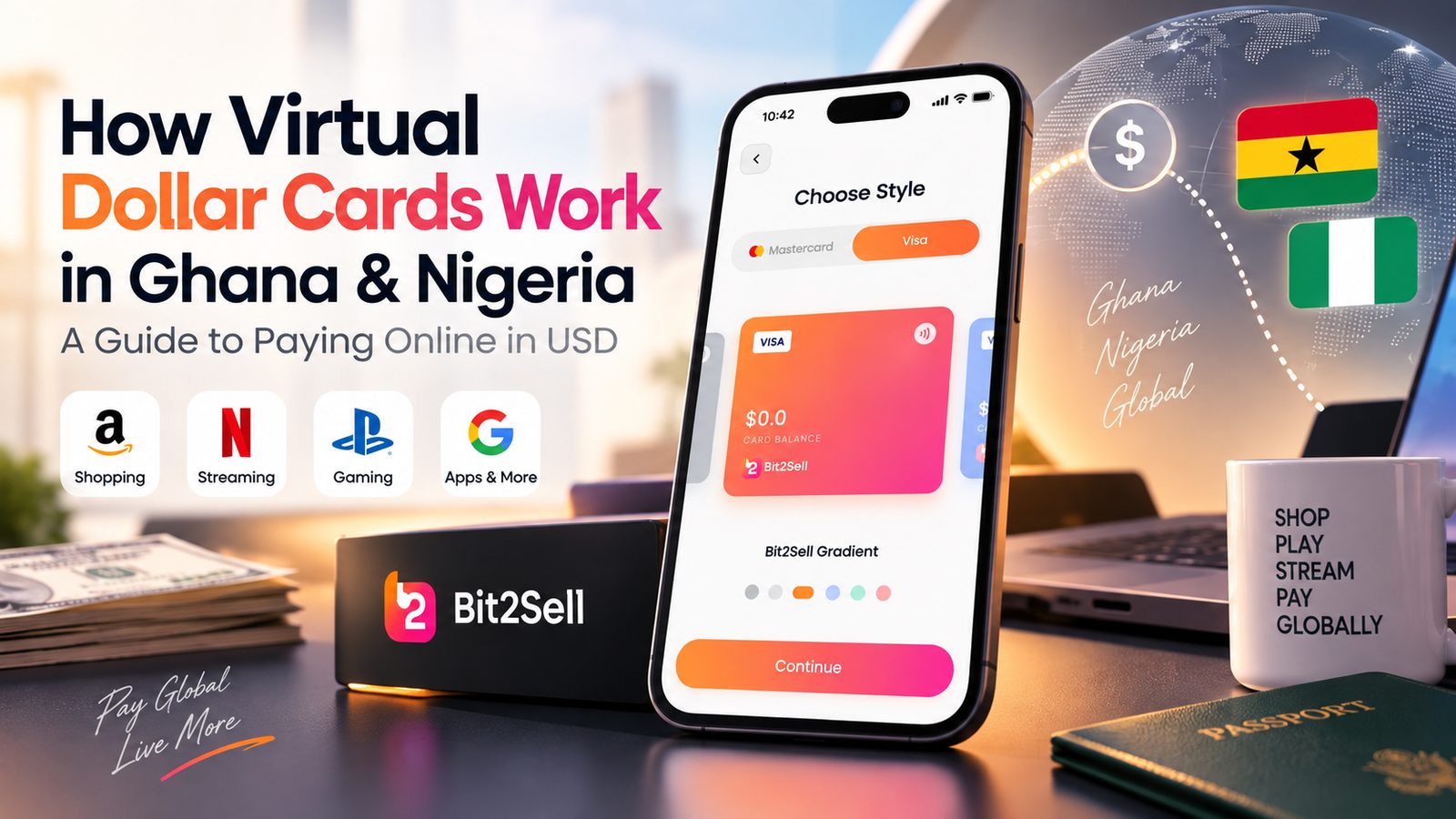 How Virtual Dollar Cards Work in Ghana & Nigeria: A Guide to Paying Online in USD